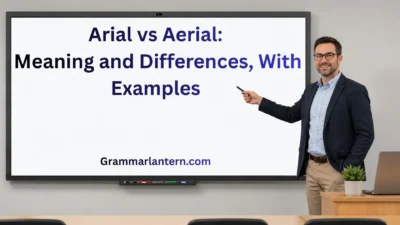 Arial vs Aerial