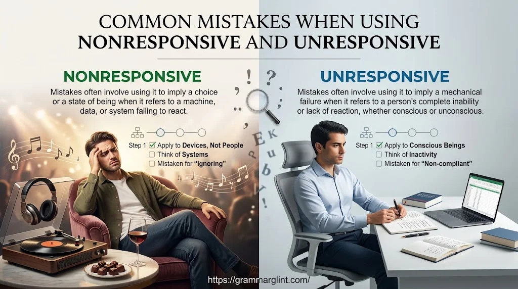 Common Mistakes When Using Nonresponsive and Unresponsive