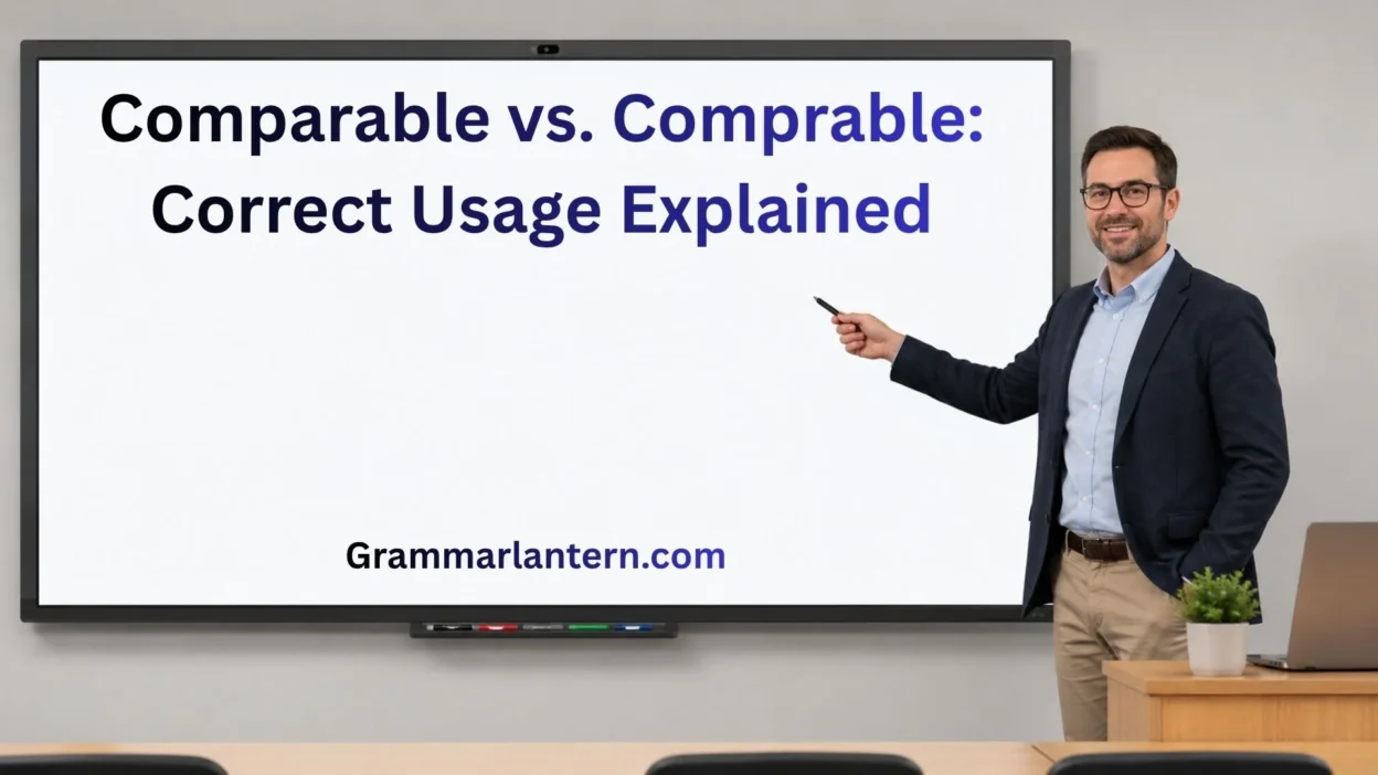 Comparable vs. Comprable: