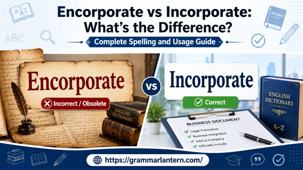 Difference Encorporate vs Incorporate
