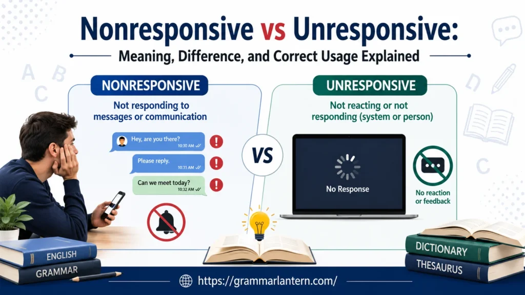 Difference Nonresponsive vs Unresponsive
