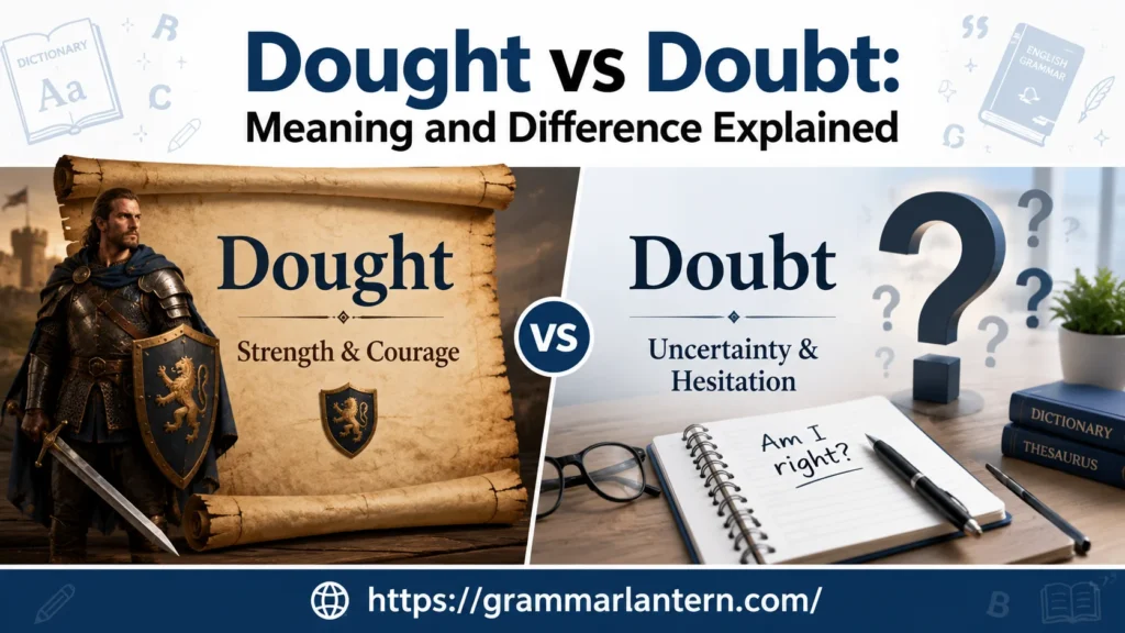 Dought vs Doubt: Key Differences Explained
