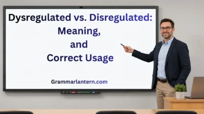 Dysregulated vs. Disregulated