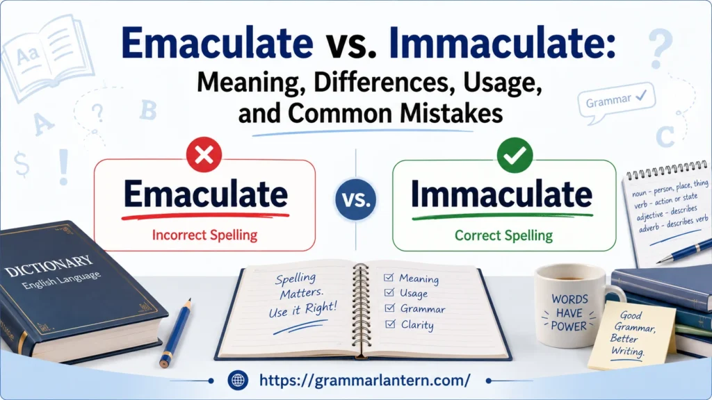 Emaculate vs. Immaculate: What's the Difference?