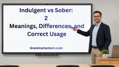 Indulgent vs Sober