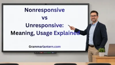 Nonresponsive vs Unresponsive