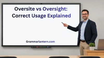 Oversite vs Oversight