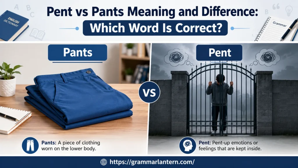 Pent vs Pants: The Main Difference