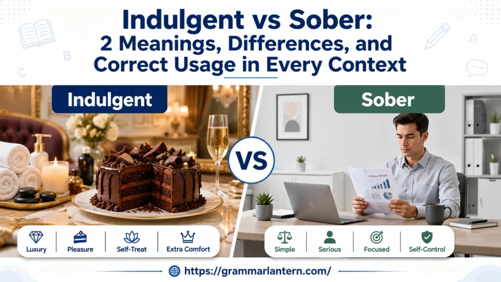 Quick Answer: Indulgent vs Sober