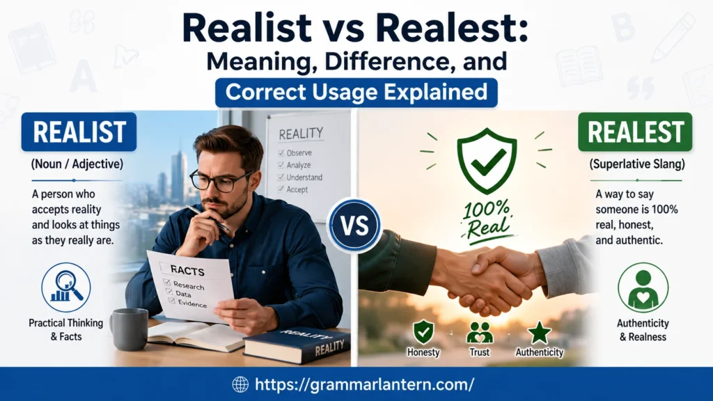 Realist vs Realistic vs Real vs Realest
