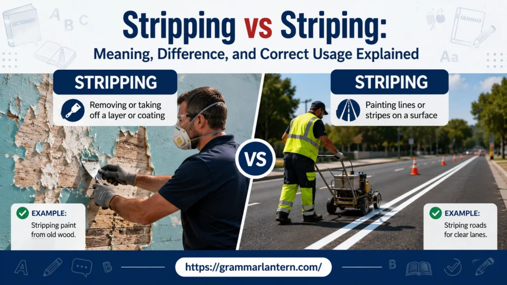 Stripping vs Striping Difference