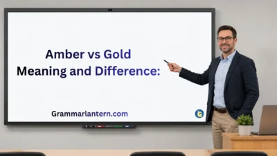 Amber vs Gold Meaning and Difference: 