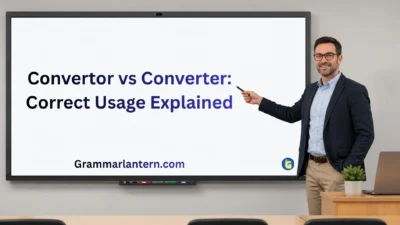Convertor vs Converter