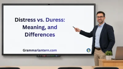 Distress vs. Duress