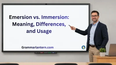 Emersion vs. Immersion