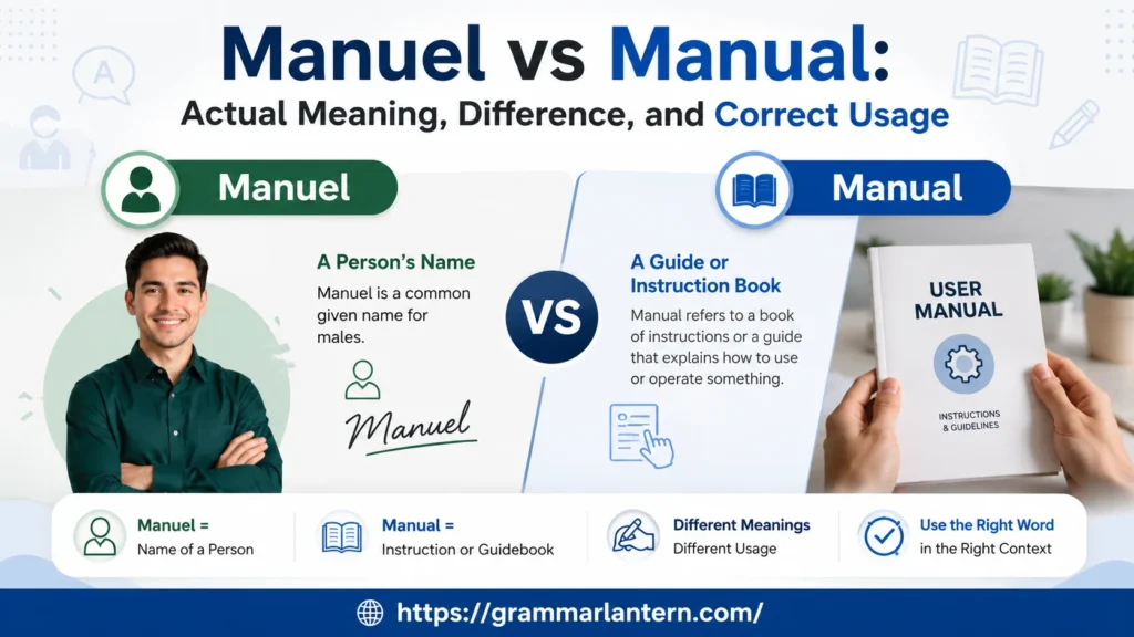 Manuel vs Manual Difference