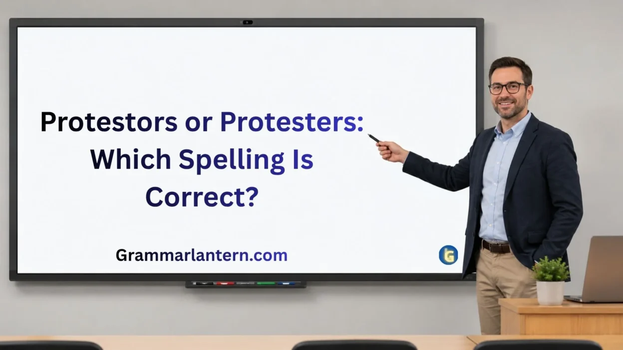 Protestors or Protesters: Which Spelling Is Correct?