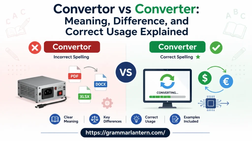 Quick Answer: Convertor vs Converter