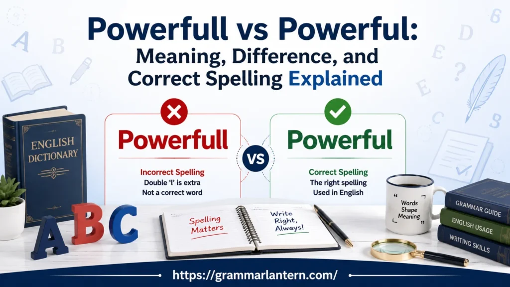 Quick Answer: Powerfull vs Powerful