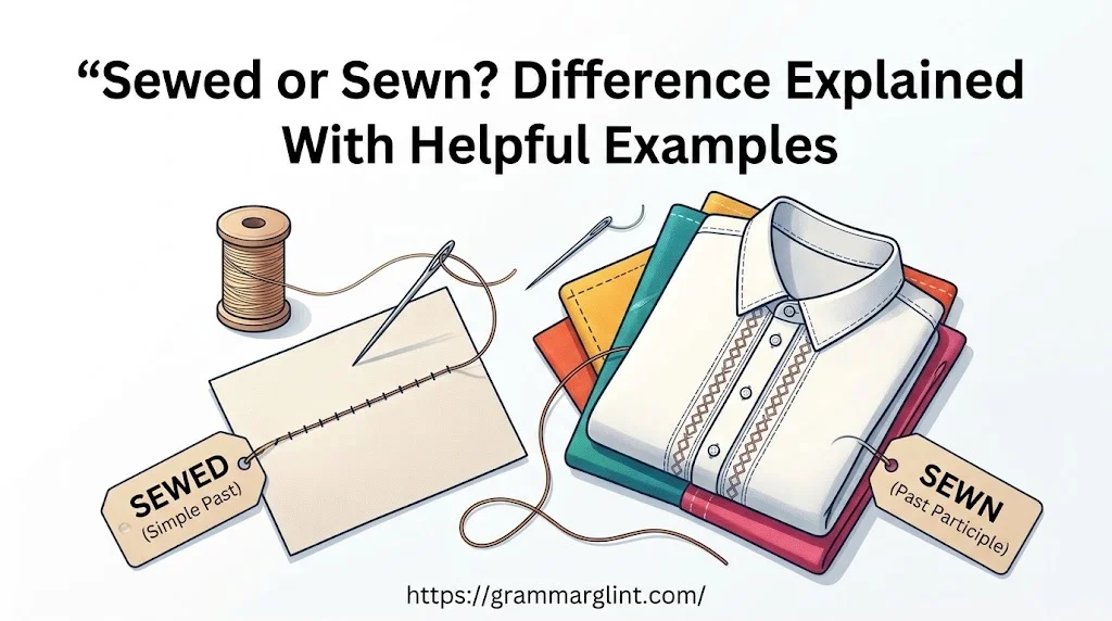 Sewed or Sewn