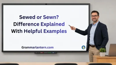 Sewed or Sewn