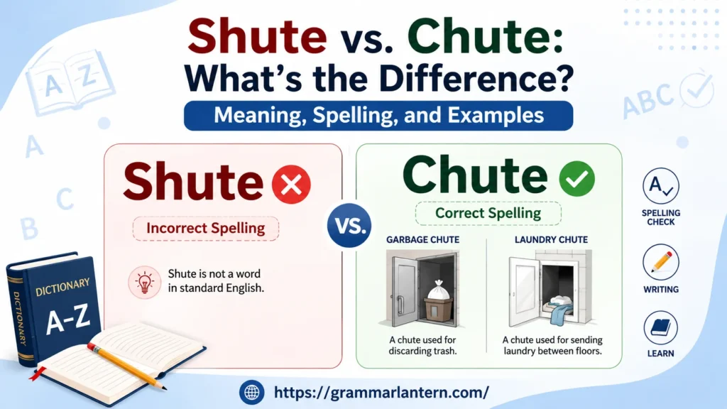 Shute vs. Chute Difference