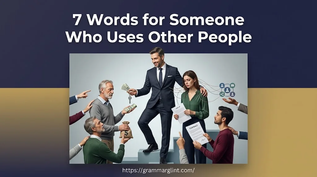 Words for Someone Who Uses Other People: 7 Terms Explained