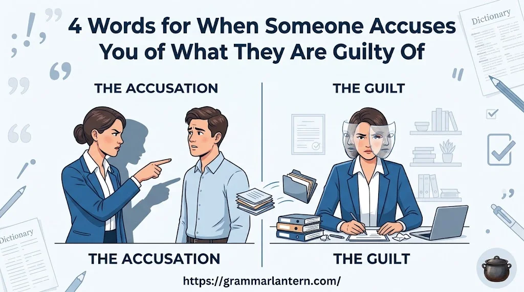 4 Words for When Someone Accuses You of What They Are Guilty Of