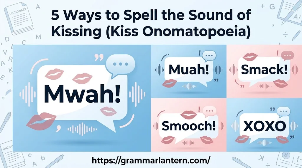 5 Ways to Spell the Sound of Kissing (Kiss Onomatopoeia)