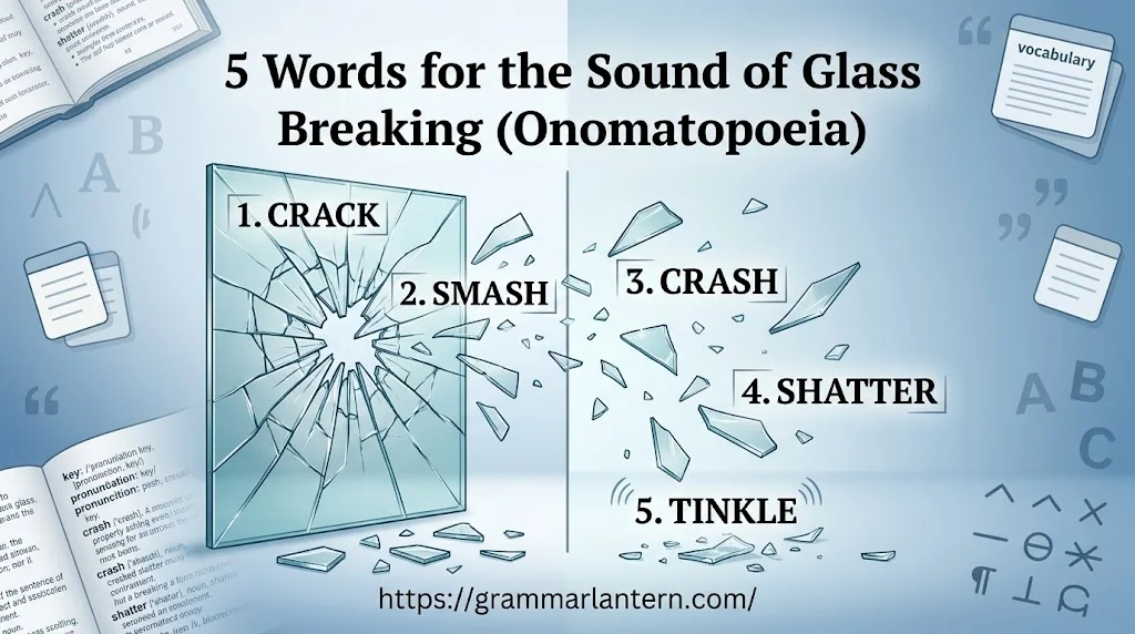 5 Words for the Sound of Glass Breaking (Onomatopoeia)