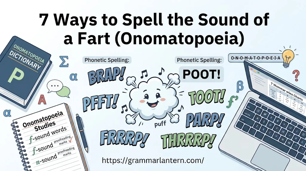 7 Ways to Spell the Sound of a Fart (Onomatopoeia)