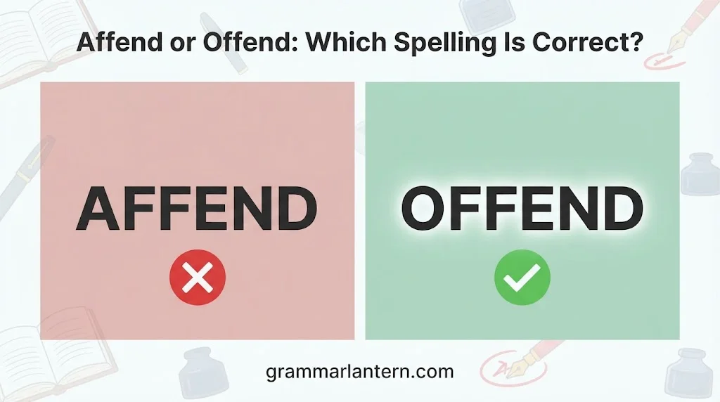 Affend or Offend: Which Spelling Is Correct?
