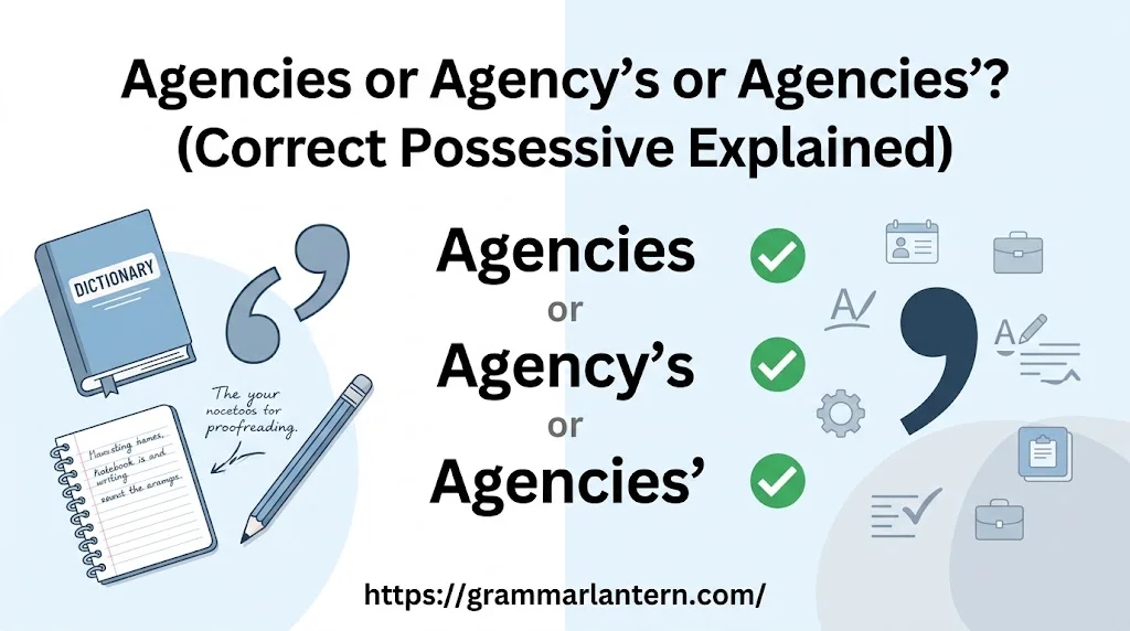 agencies-or-agencys-or-agencies