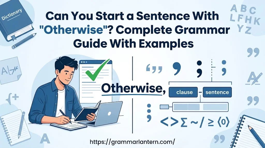 Can You Start a Sentence With “Otherwise”? 