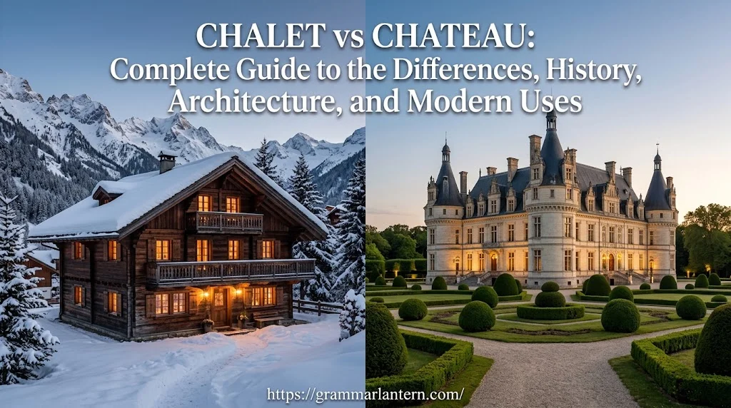 Chalet vs Chateau: Complete Guide