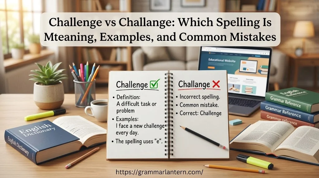 Challenge vs Challange: Which Spelling Is Correct? 
