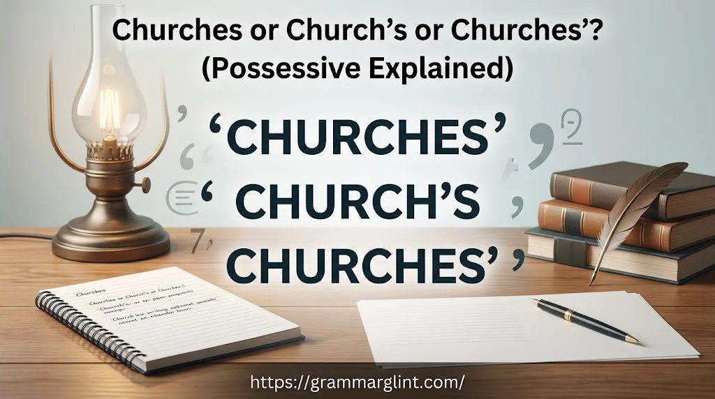Churches or Church’s or Churches’? (Possessive Explained)