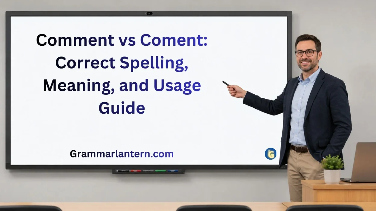 Comment vs Coment