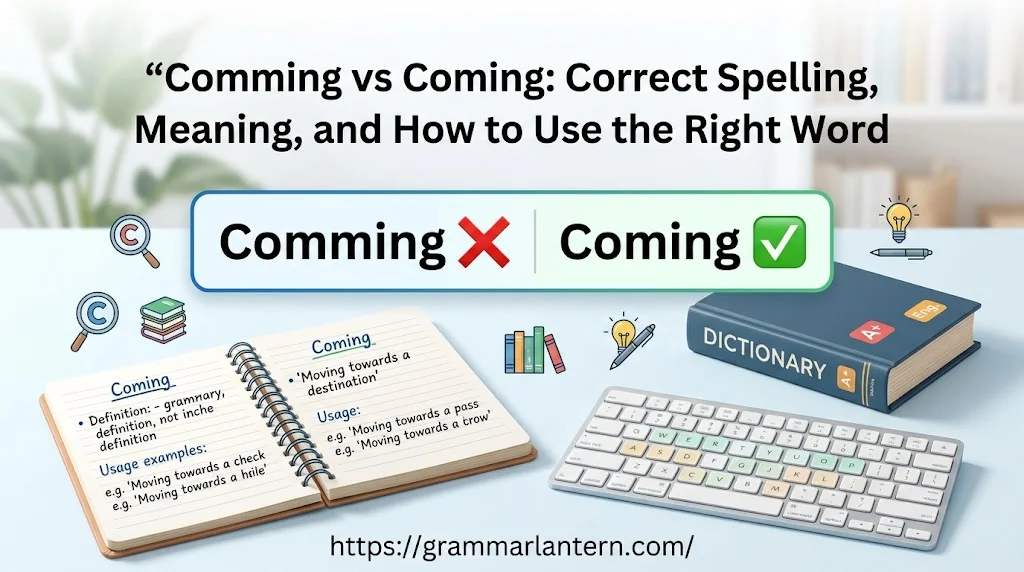 Comming vs Coming: Correct Spelling