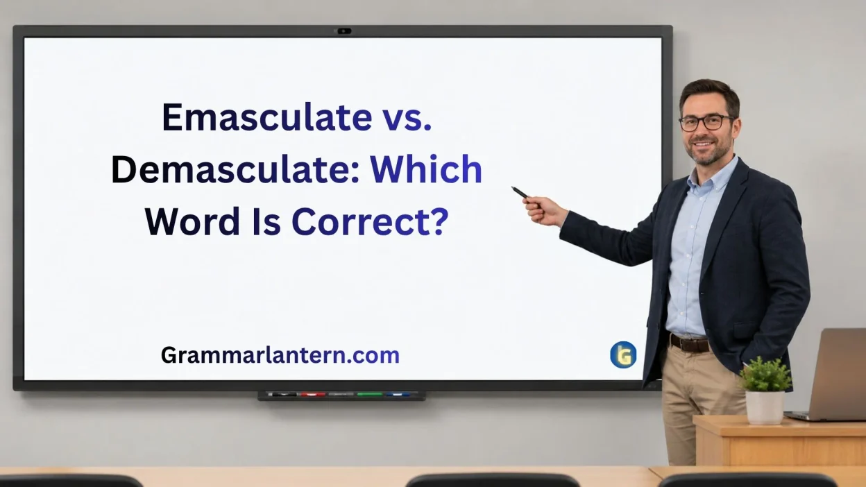 Emasculate vs. Demasculate