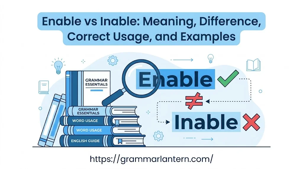 Enable vs Inable: Meaning
