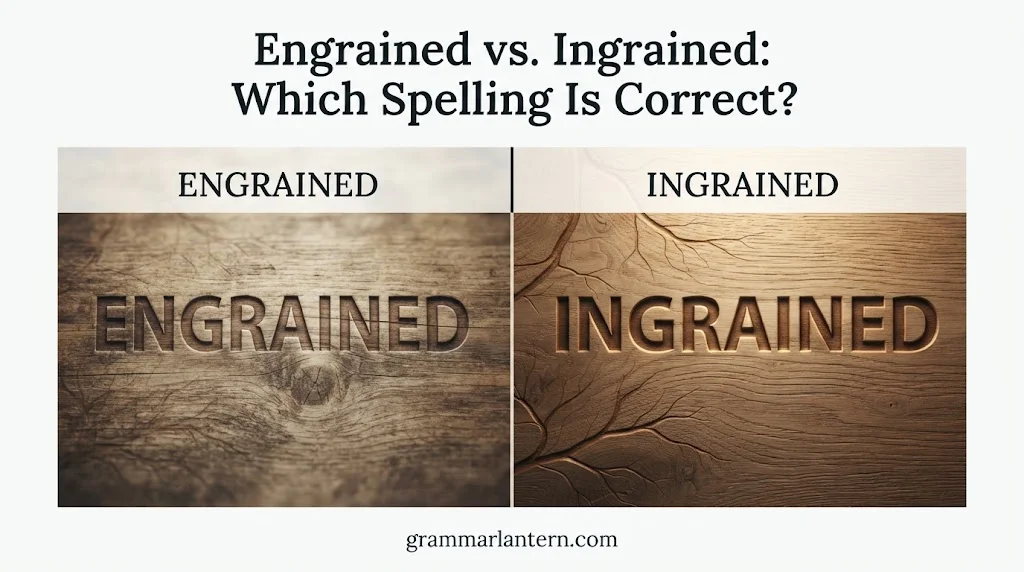 Engrained vs. Ingrained