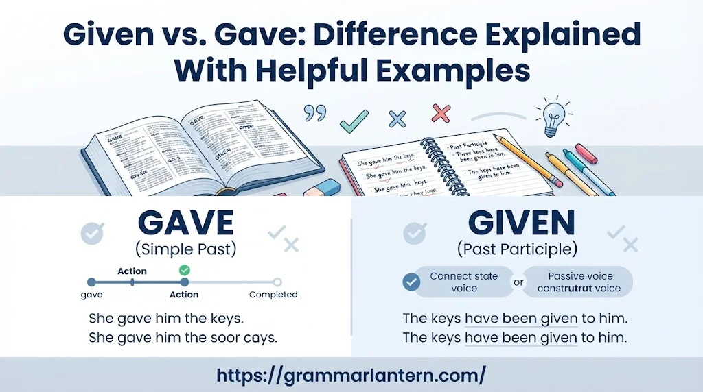 Given vs. Gave