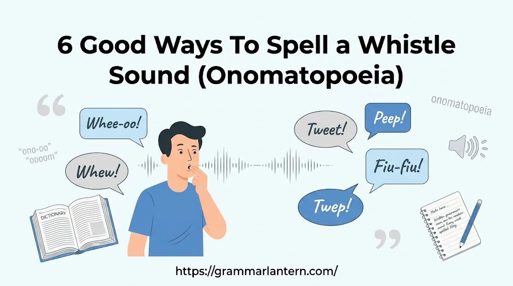 Good Ways To Spell a Whistle Sound
