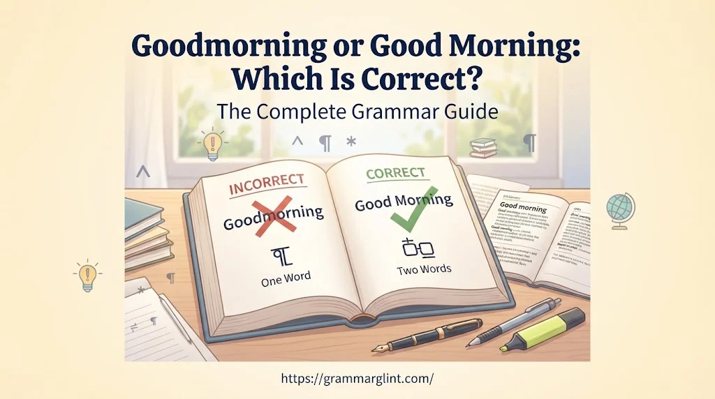 Goodmorning or Good Morning