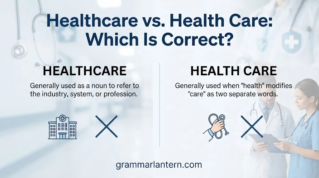 Healthcare vs. Health Care