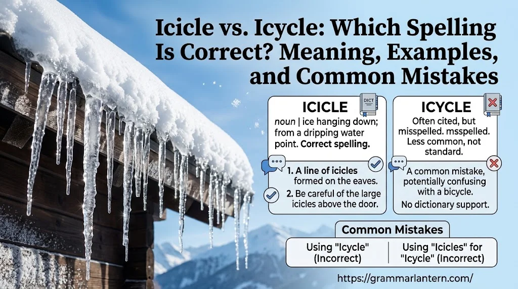 Icicle vs. Icycle