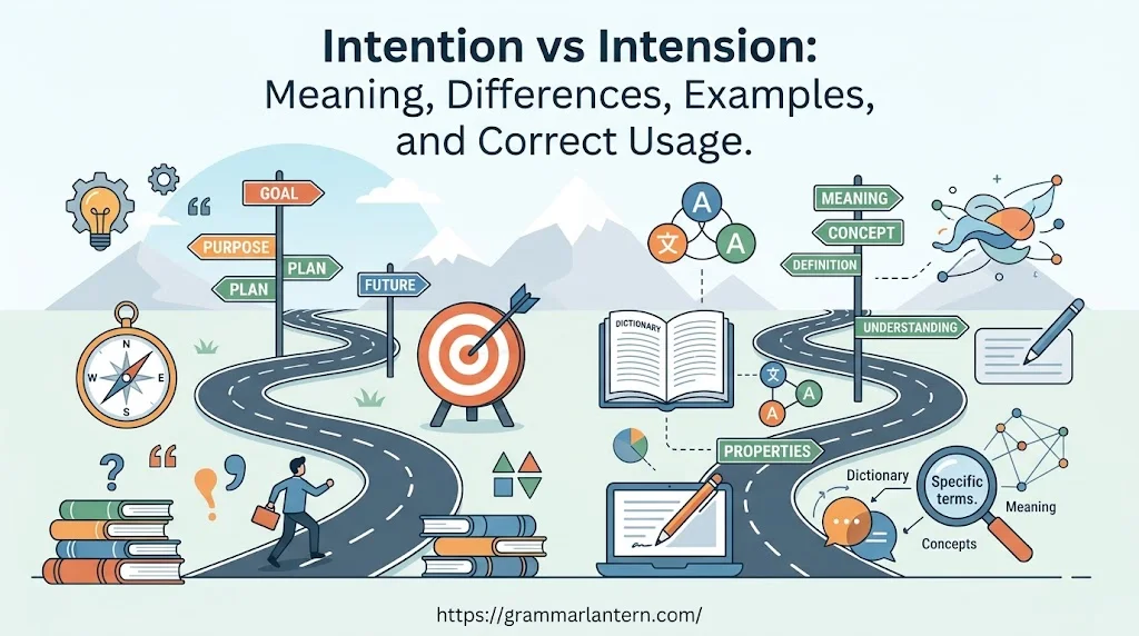 Intention vs Intension: Meaning