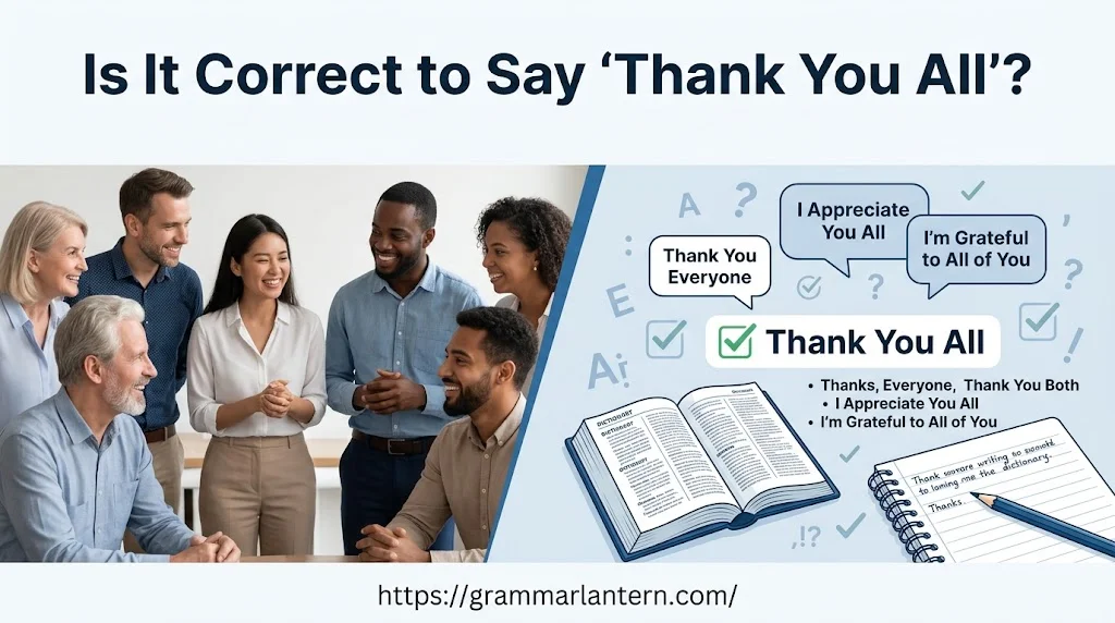 Is “Thank you all” correct?