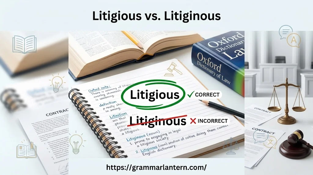 Litigious vs. Litiginous
